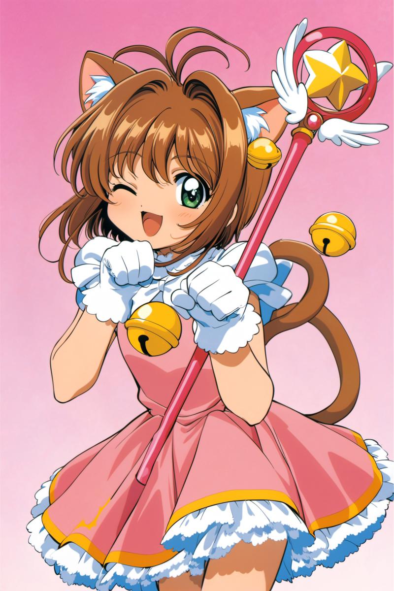 22131-2065776456-1girl, kinomoto sakura, animal ears, one eye closed, cat ears, solo, tail, brown hair, bell, green eyescat tail, magical girl, d.png